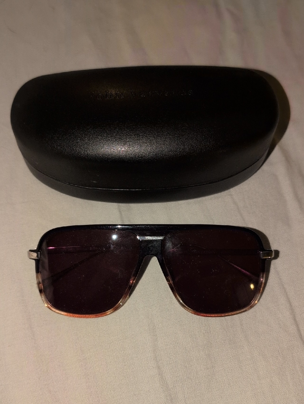 John Varvatos SVJ562 Navy Gradient New Sunglasses W/Original Case